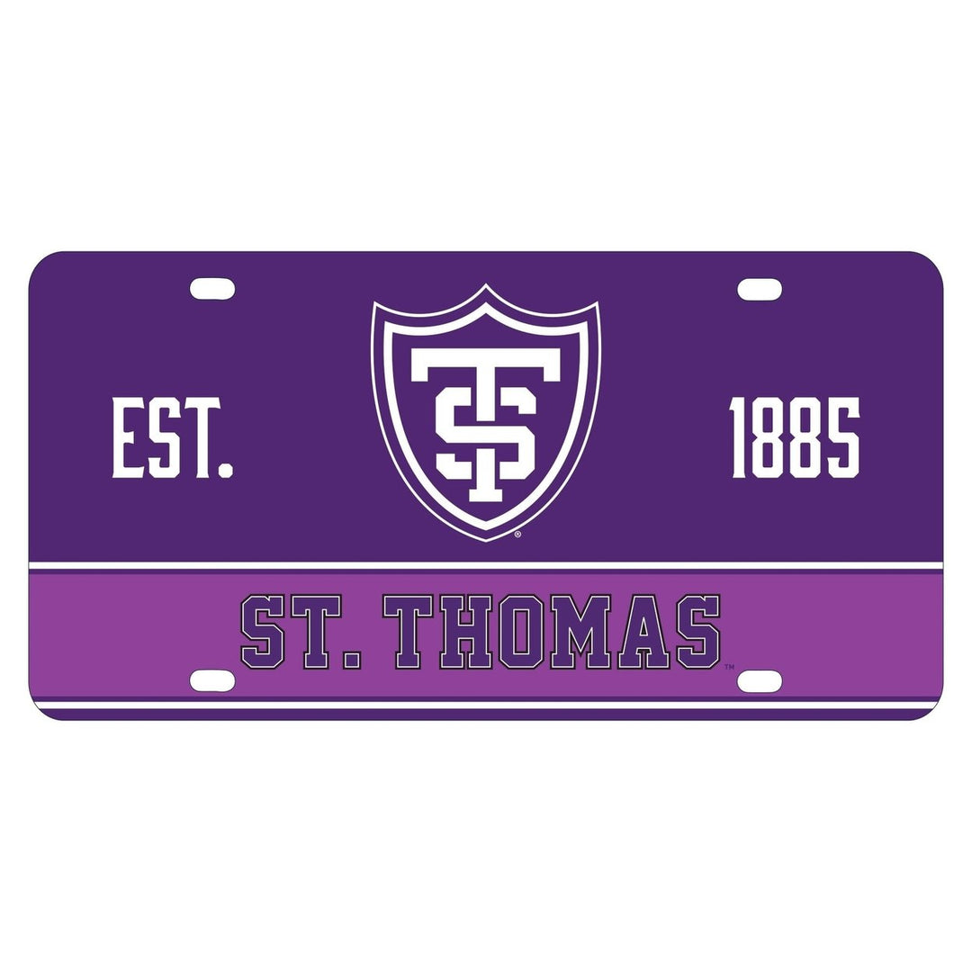 University of St. Thomas Metal License Plate Car Tag Image 1