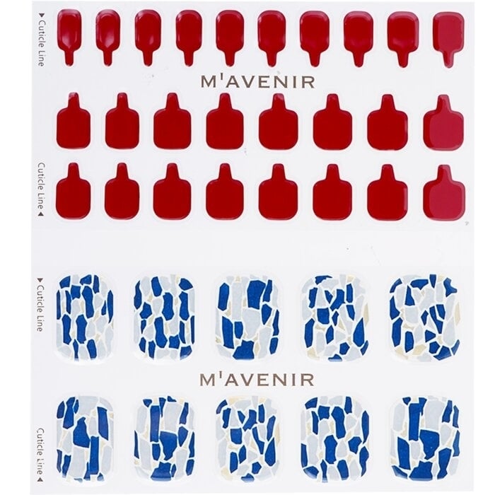 Mavenir - Nail Sticker (Patterned) - Shell We Burgundy Pedi(36pcs) Image 2