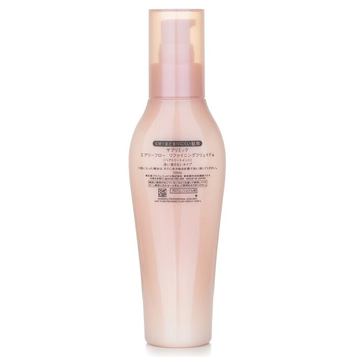 Shiseido - Sublimic Airy Flow Refining Fluid (Unruly Hair)(125ml) Image 2