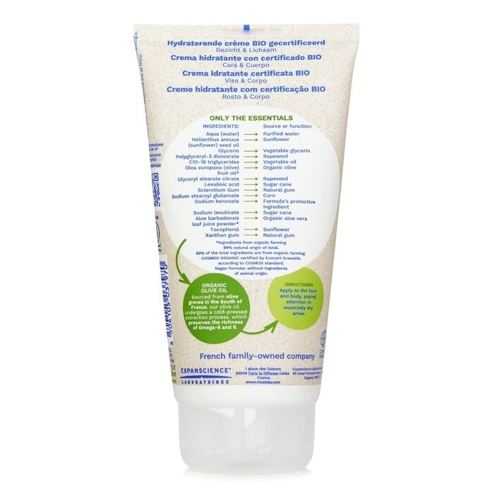 Mustela - Organic Hydrating Face And Body Cream with Olive Oil (Fragrance Free)(150ml/5oz) Image 2