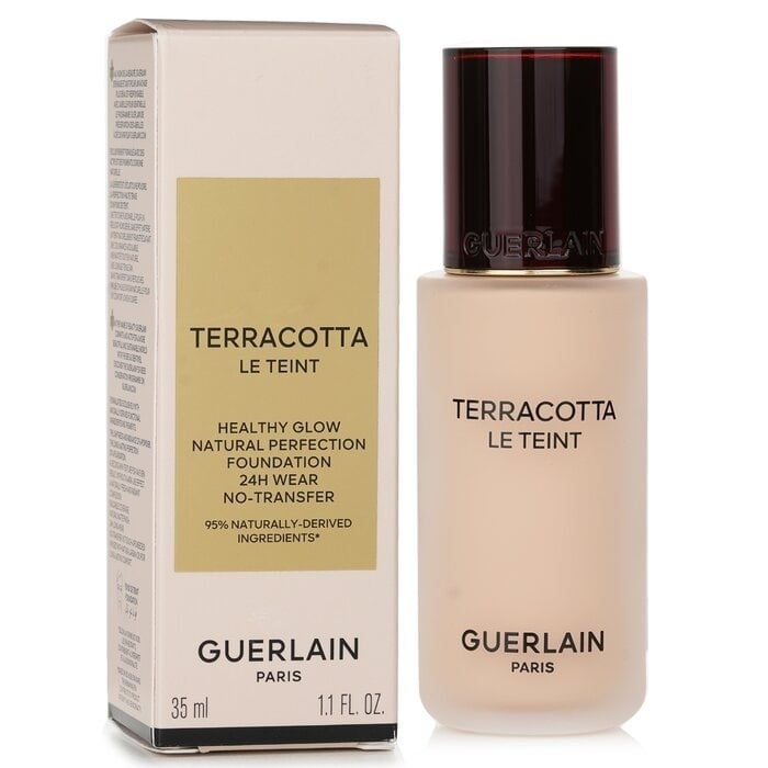 Guerlain - Terracotta Le Teint Healthy Glow Natural Perfection Foundation 24H Wear N Transfer - 1C Cool(35ml/1.1oz) Image 1