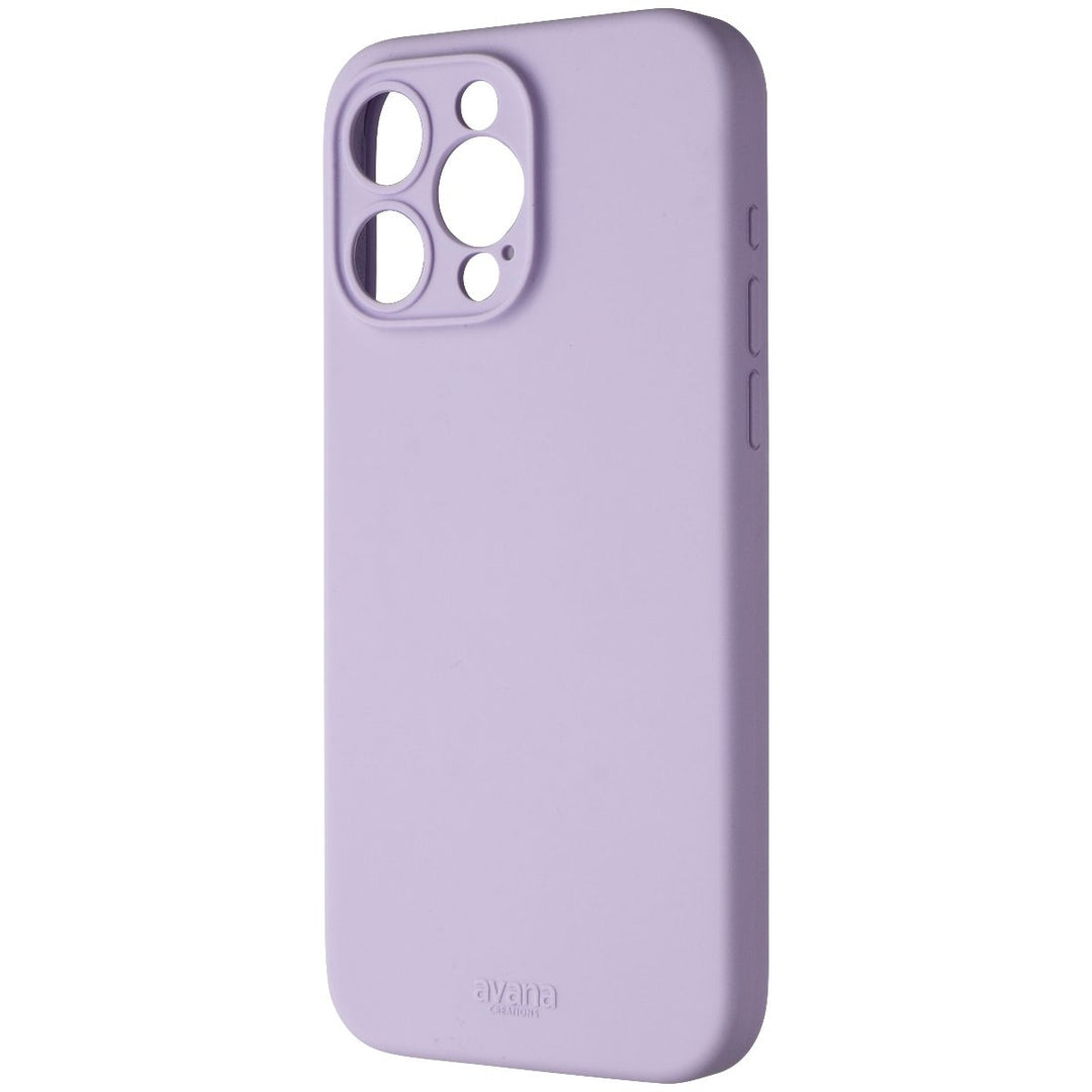 Avana Velvet Series Silicone Case for MagSafe for iPhone 15 Pro Max - Lavender Image 1