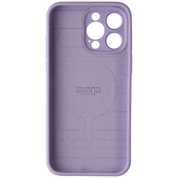 Avana Velvet Series Silicone Case for MagSafe for iPhone 15 Pro Max - Lavender Image 3