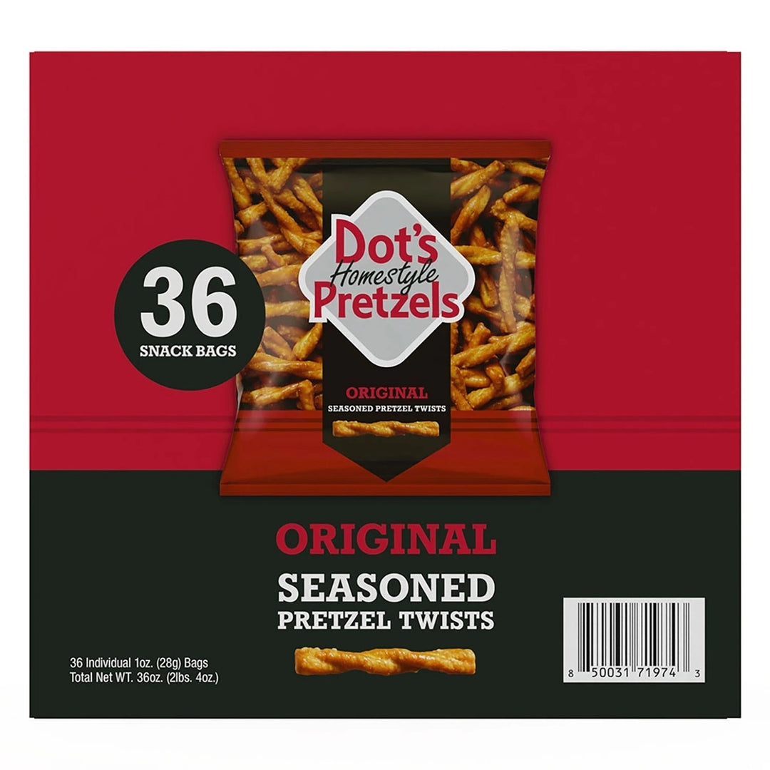 Dots Homestyle Original Pretzels Snack Bags1 Ounce (Pack of 36) Image 2