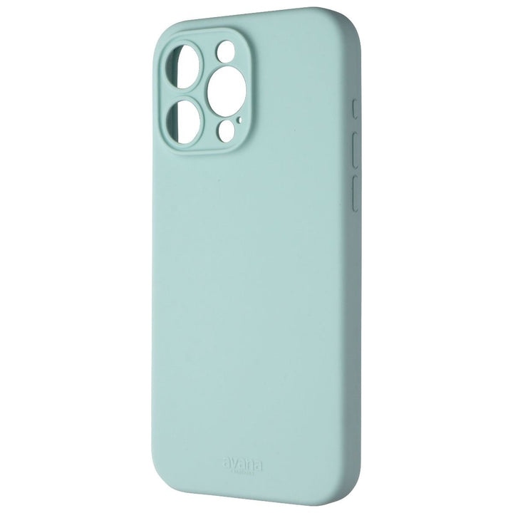 Avana Velvet Series Silicone Case for MagSafe for iPhone 15 Pro Max - Sage Image 1