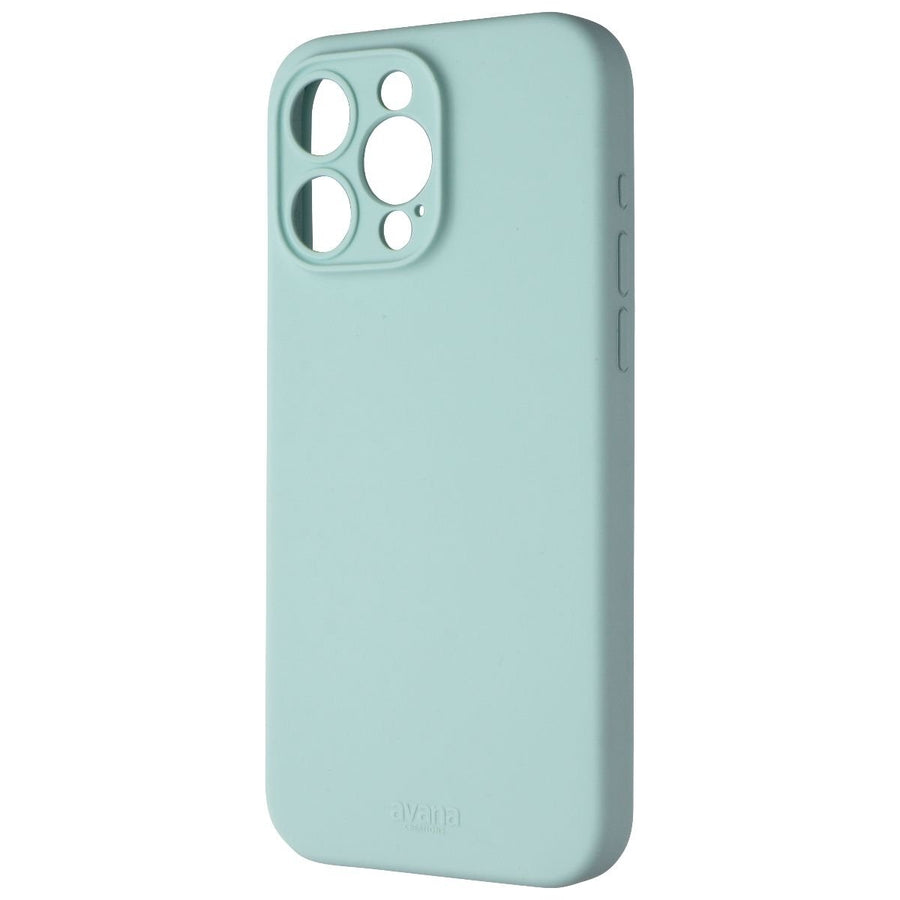 Avana Velvet Series Silicone Case for MagSafe for iPhone 15 Pro Max - Sage Image 1