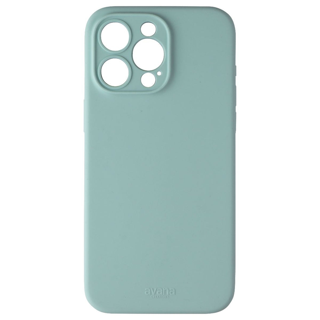 Avana Velvet Series Silicone Case for MagSafe for iPhone 15 Pro Max - Sage Image 2