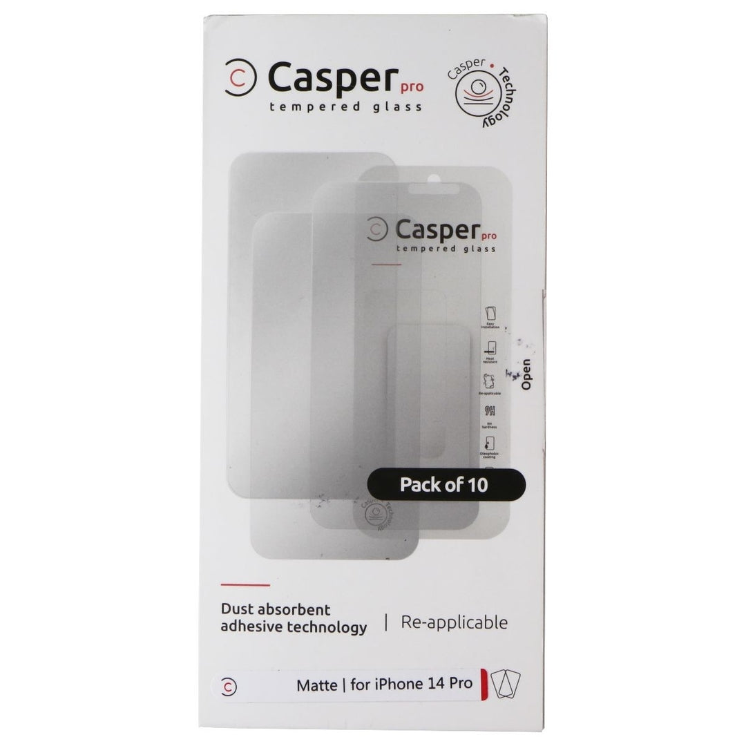 Casper Pro Tempered Glass 10 Pack for iPhone 14 Pro - Matte Image 1