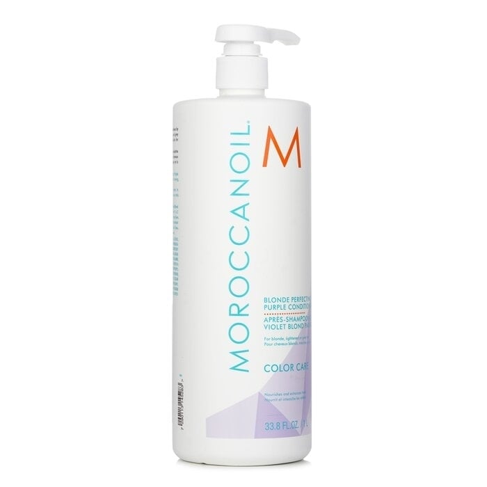 Moroccanoil - Blonde Perfecting Purple Conditioner (For Blonde Lightened Or Grey Hair)(1000ml/33.8oz) Image 1