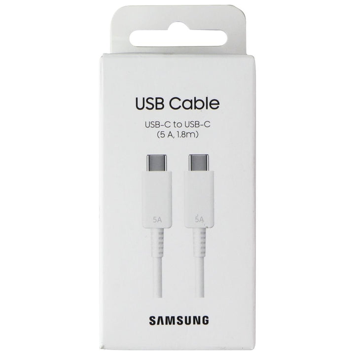 Samsung USB-C to USB-C Cable 1.8 meter 5A - White Image 1