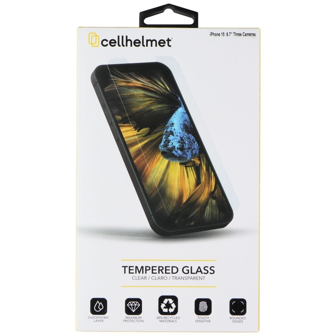 CellHelmet Tempered Glass for Apple iPhone 15 Pro Max Image 1