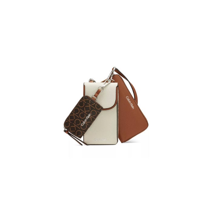 Calvin Klein Bella Novelty Multi Crossbody in Fawn- Image 1