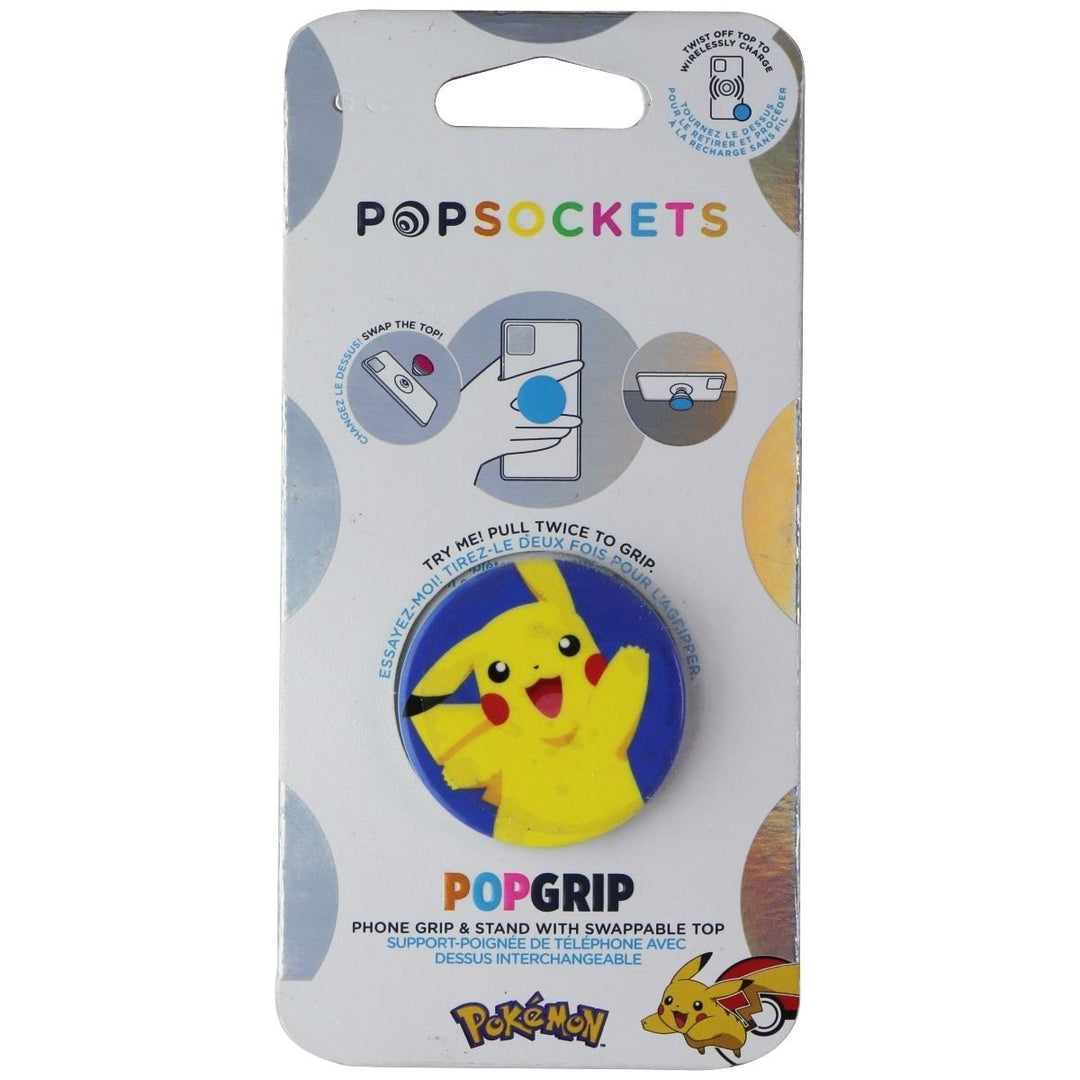 PopSockets Swappable PopGrip Phone Grip and Stand - Pikachu Knocked Image 2