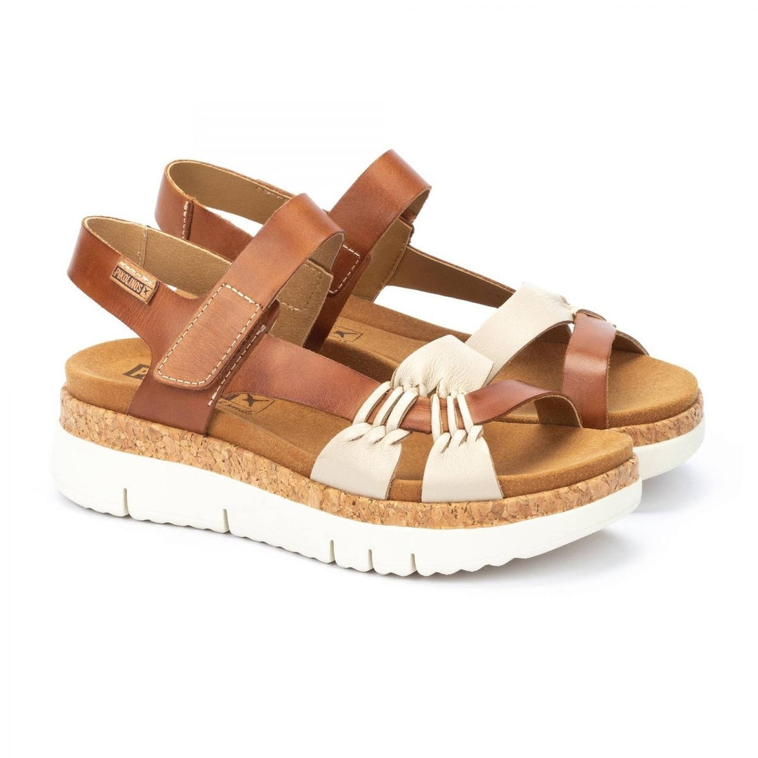 Pikolinos Womens Palma Platform Sandals Marfil/Brandy - W4N-0968C1-259 259 MARFIL-BRA Image 1