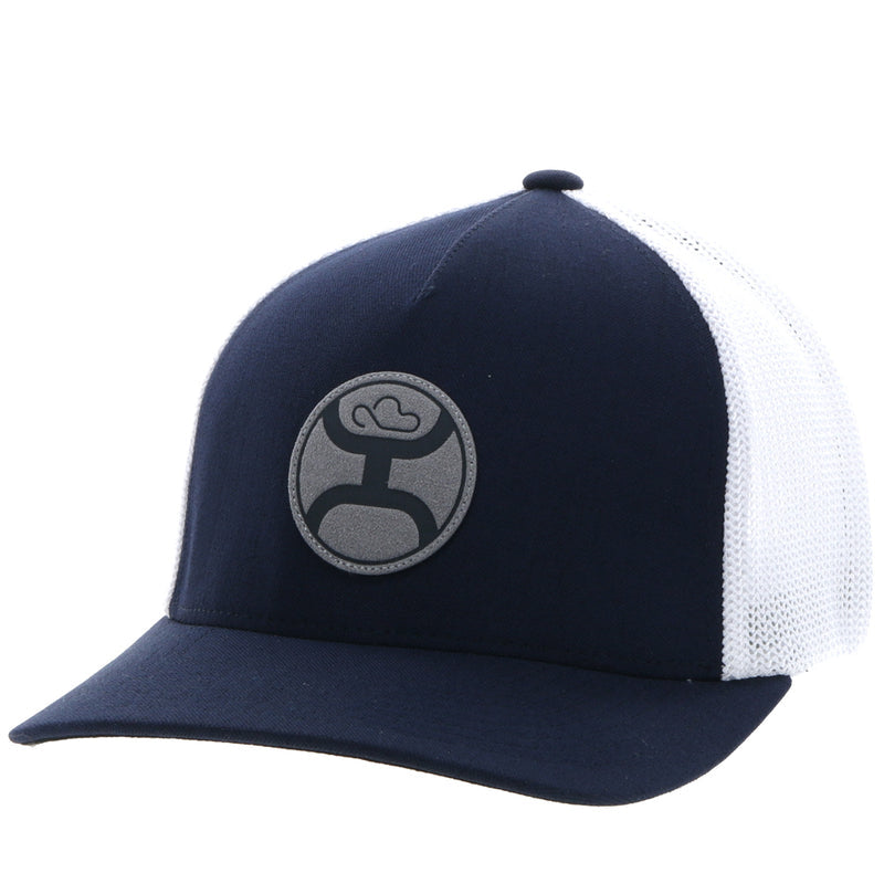 Hooey Mens "Cayman" Flexfit Hat Navy/White - 2304NVWH NAVY / WHITE Image 1