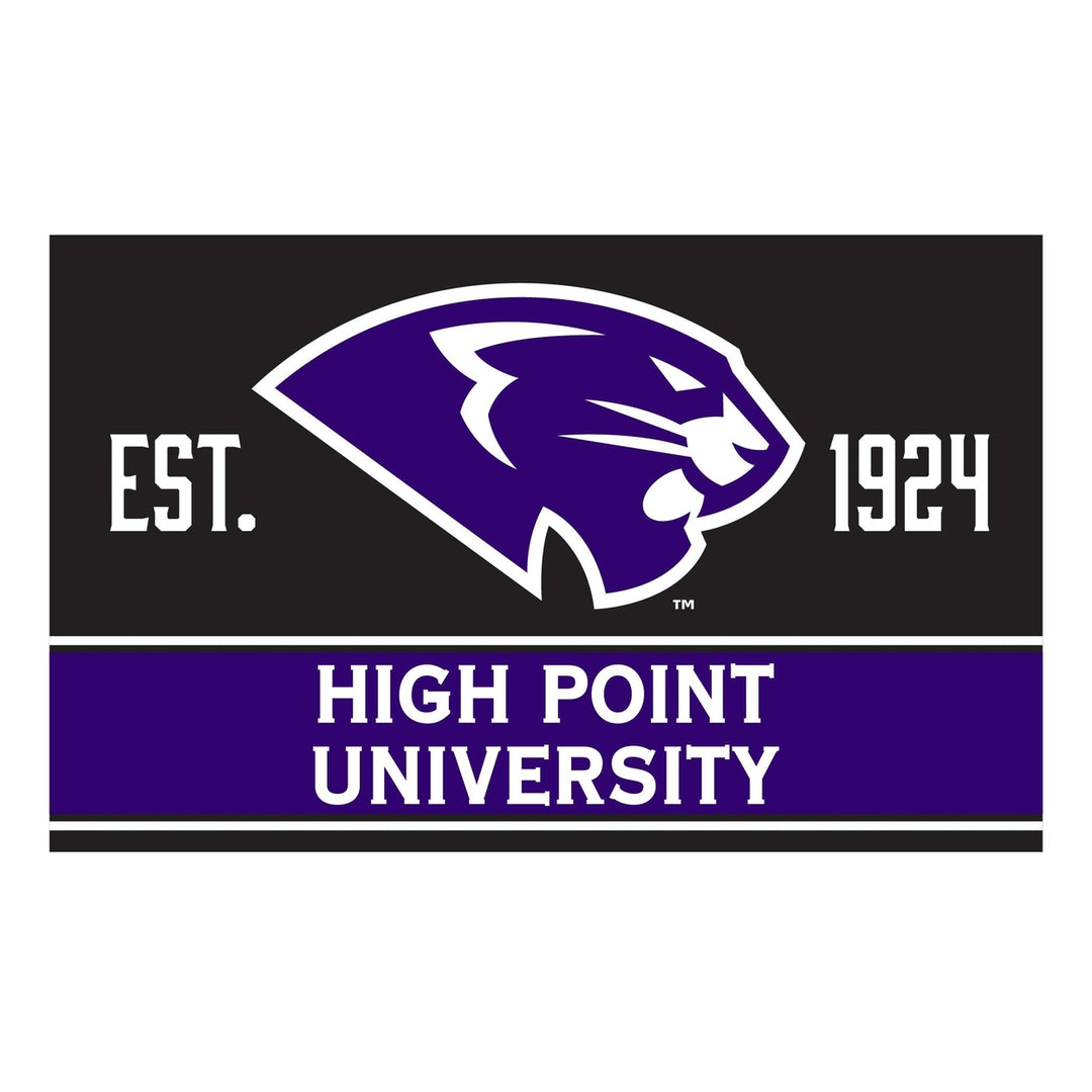 High Point University Wood sign with frame Officially Licensed Collegiate Product Image 1