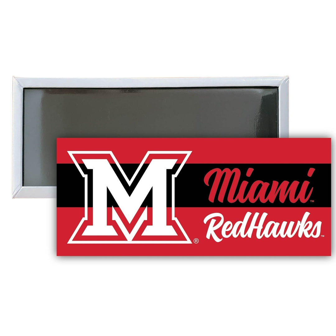 Miami of Ohio Fridge Magnet 4.75 x 2 Inch Officially Licensed Collegiate Product Image 1