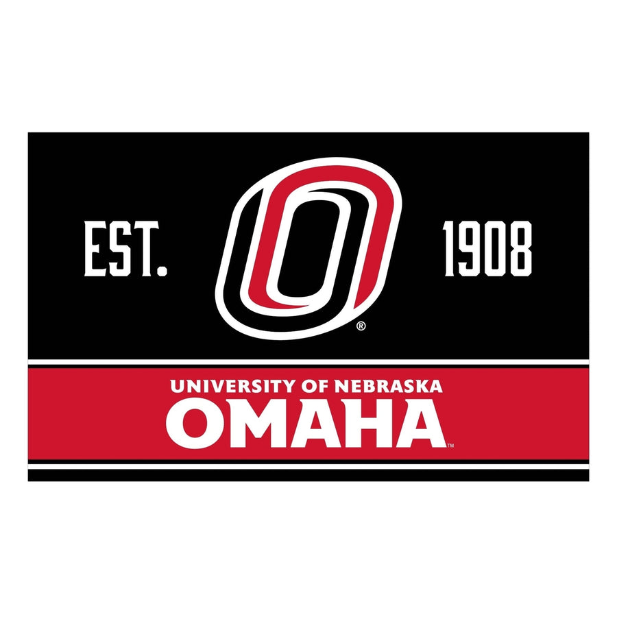 Nebraska at Omaha Wood sign with frame Officially Licensed Collegiate Product Image 1