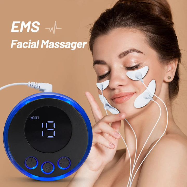 EMS Microcurrent Face Skin Tightening Lifting Device Facial Beauty Mini Machine Image 1