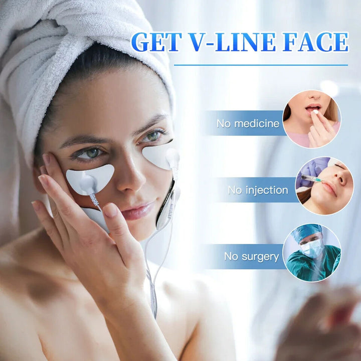 EMS Microcurrent Face Skin Tightening Lifting Device Facial Beauty Mini Machine Image 3