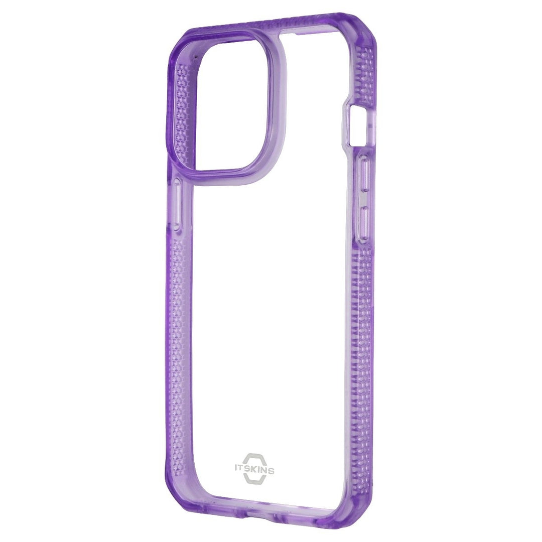 ITSKINS Hybrid Clear Series Case for Apple iPhone 13 Pro - Clear / Purple Image 1