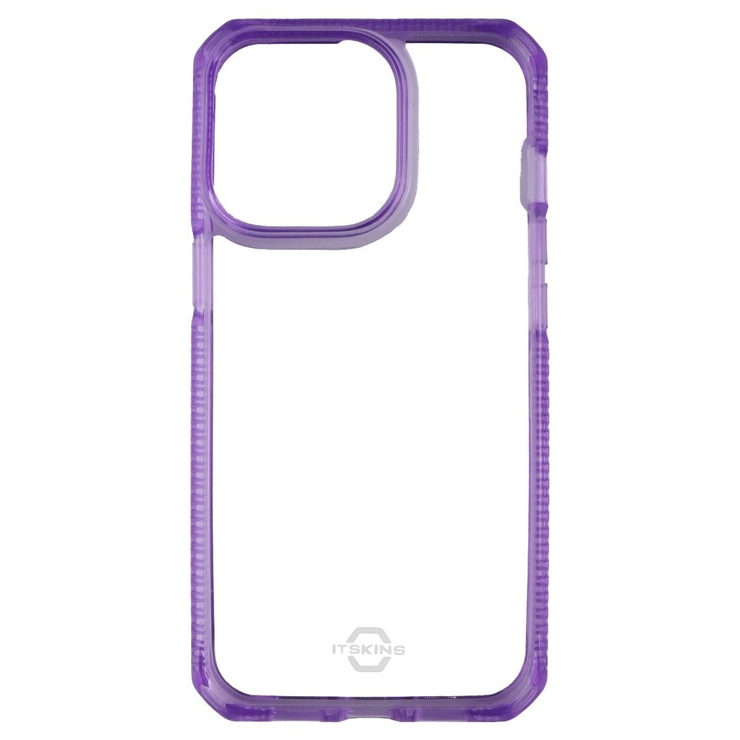 ITSKINS Hybrid Clear Series Case for Apple iPhone 13 Pro - Clear / Purple Image 2