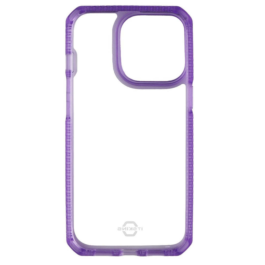 ITSKINS Hybrid Clear Series Case for Apple iPhone 13 Pro - Clear / Purple Image 3