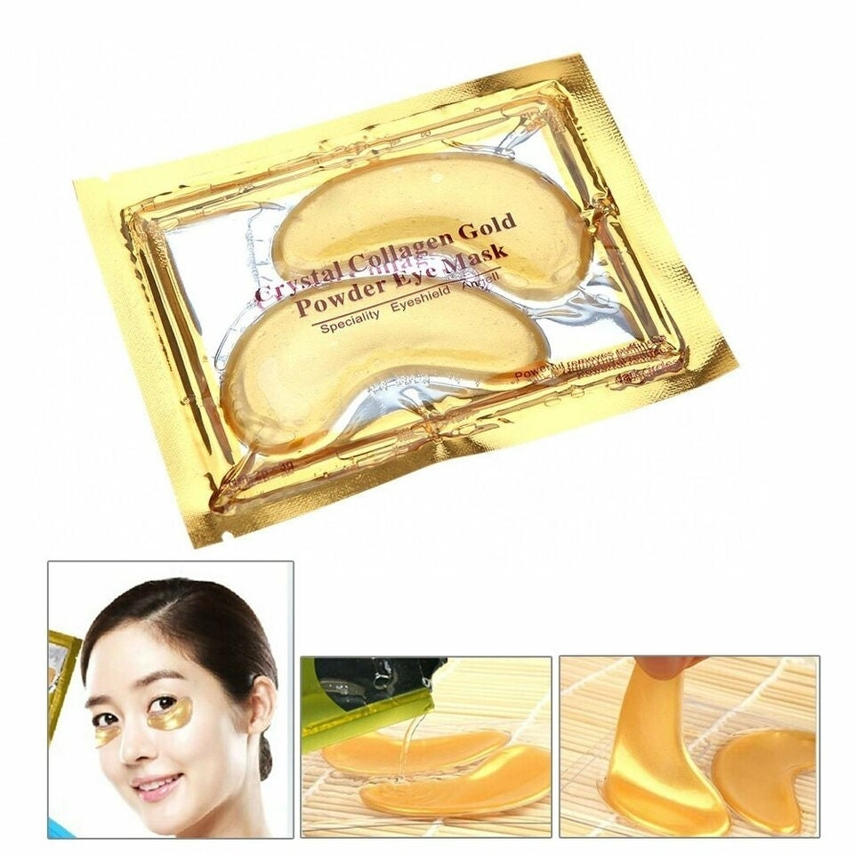 40 Pcs Gold Crystal Collagen Eye Mask Patch Wrinkle Anti Aging Dark Circle Pads Image 8