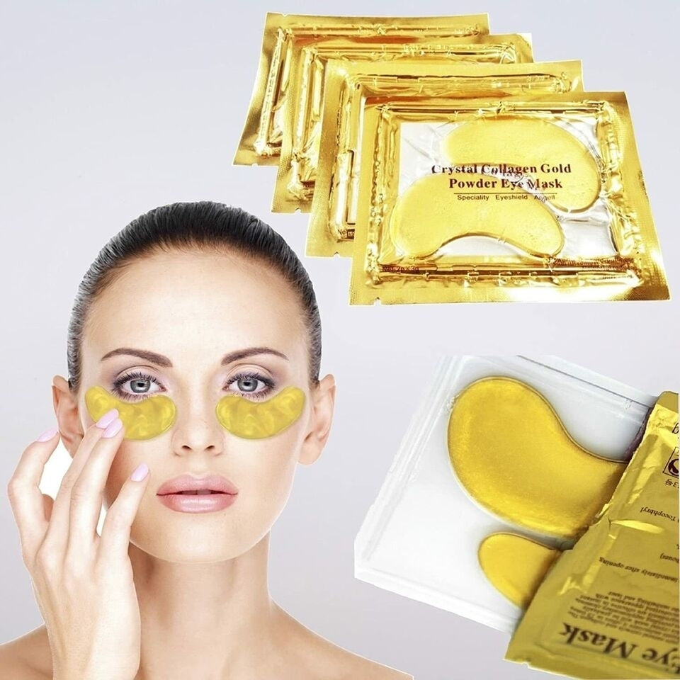 40 Pcs Gold Crystal Collagen Eye Mask Patch Wrinkle Anti Aging Dark Circle Pads Image 9