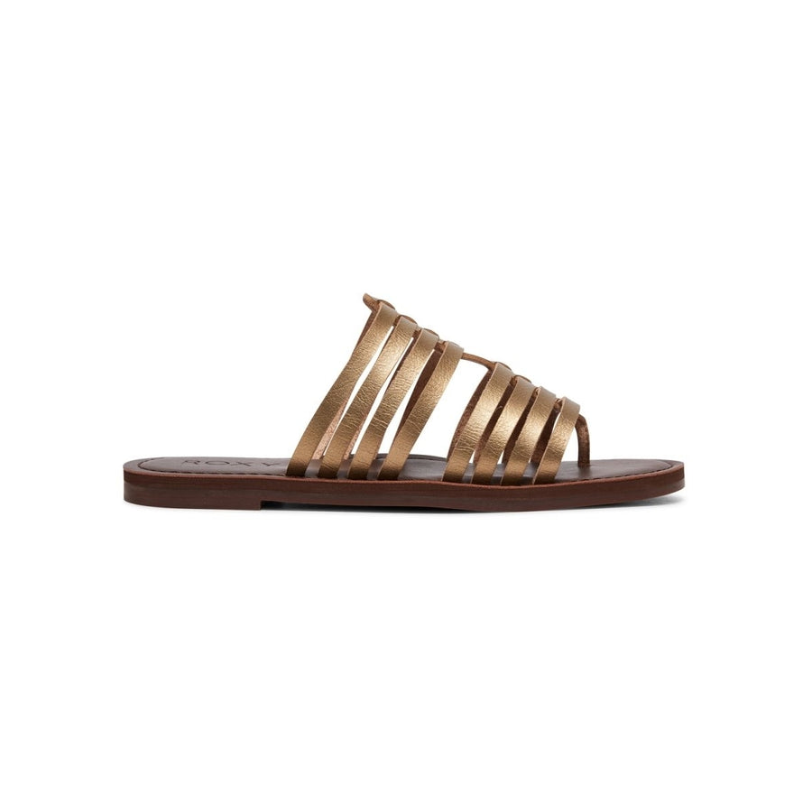 ROXY Womens Tia Slide Sandal Brown - ARJL200728-BRO BROWN Image 1