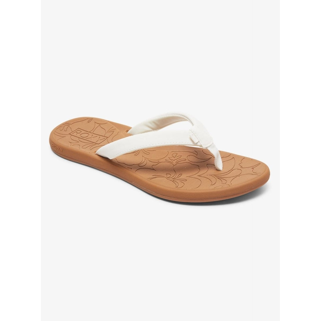 ROXY Womens Vickie Flip Flop White - ARJL100849-WHT B(M) US WHITE Image 2