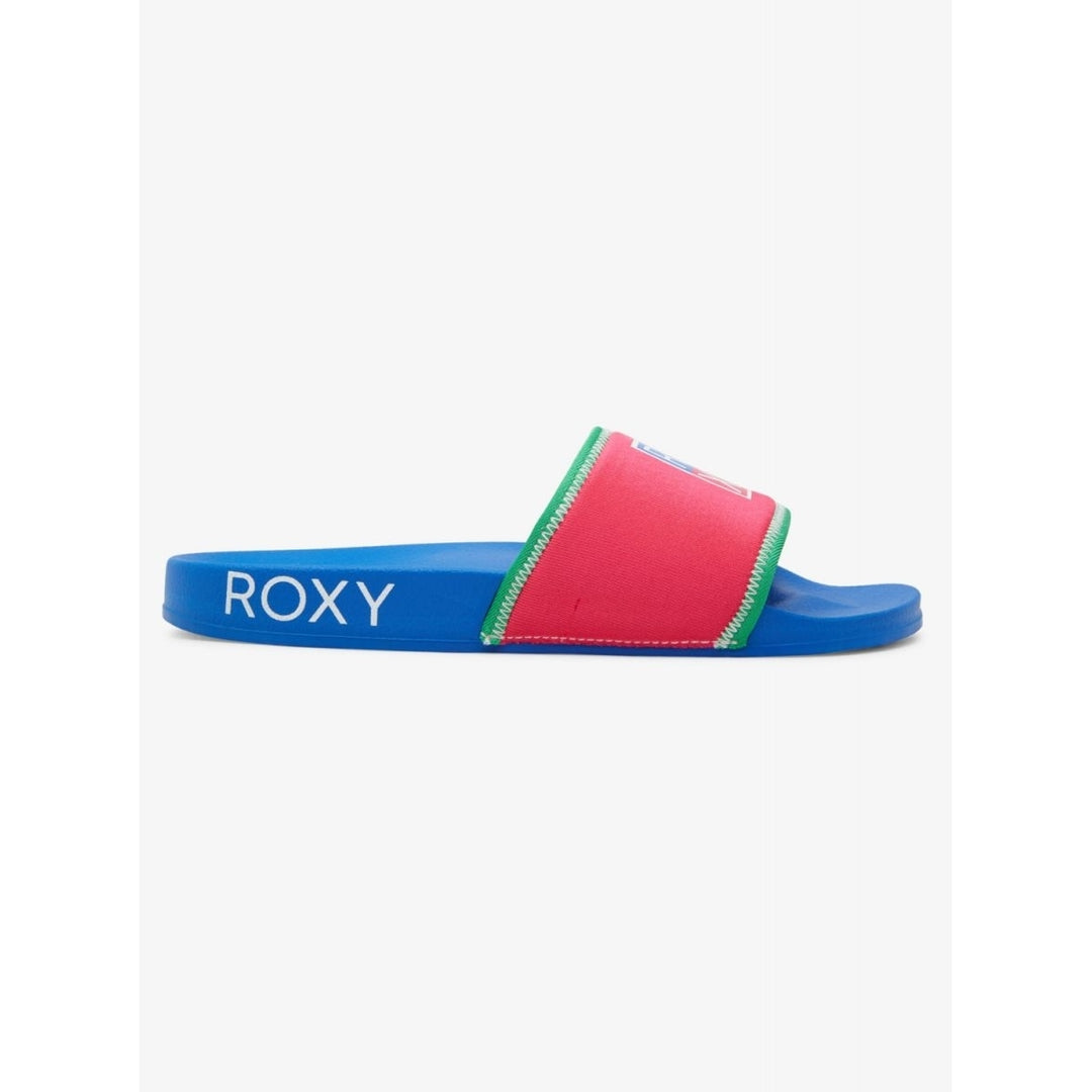 ROXY Womens Slippy Neo Water-Friendly Slide Sandal Multi - ARJL100949-MLT MULTI Image 1