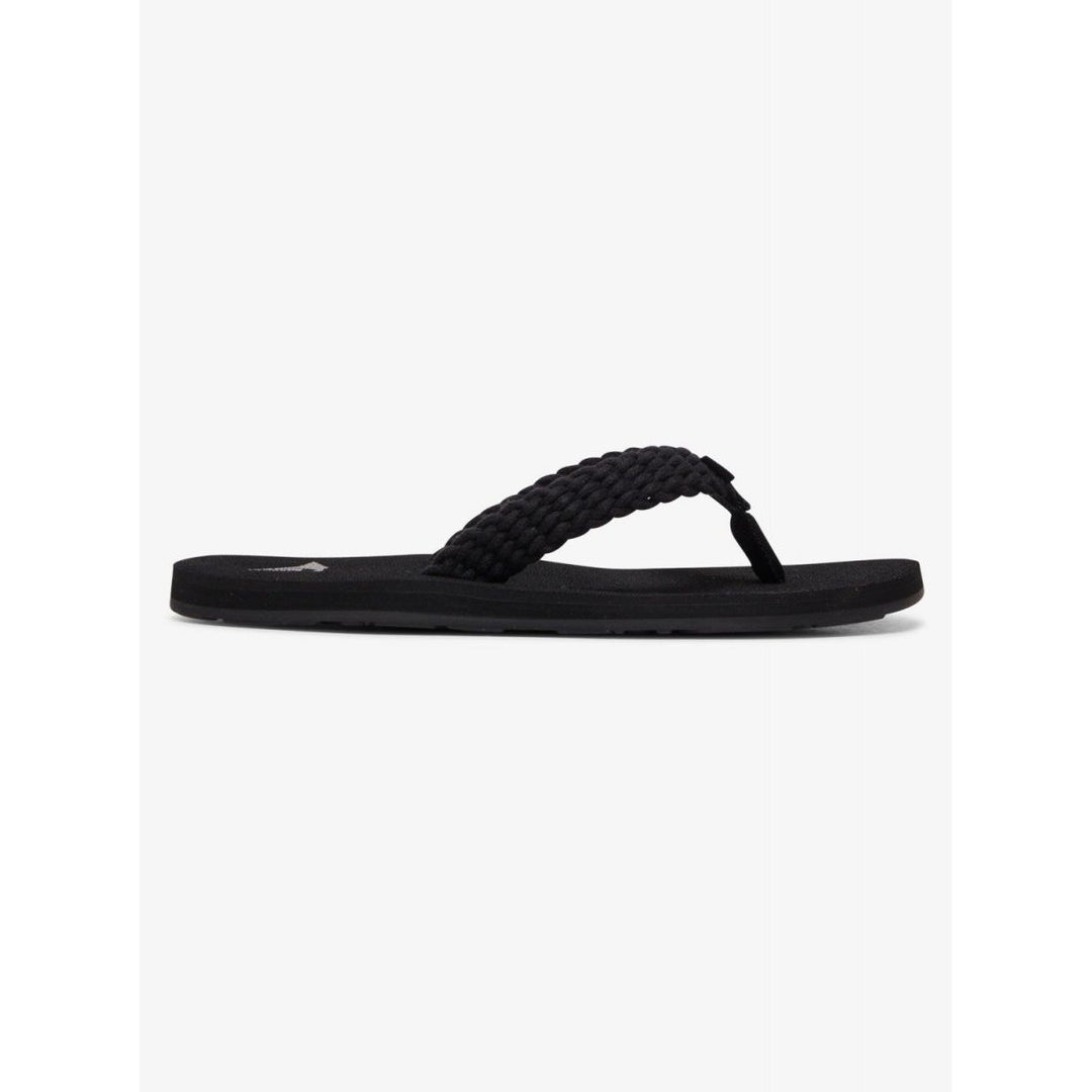 ROXY Womens Porto III Flip Flop Black - ARJL100867-BLK Medium BLACK Image 1