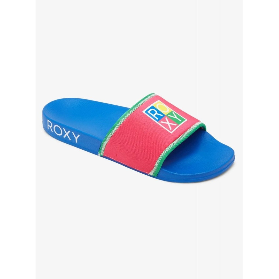 ROXY Womens Slippy Neo Water-Friendly Slide Sandal Multi - ARJL100949-MLT MULTI Image 2