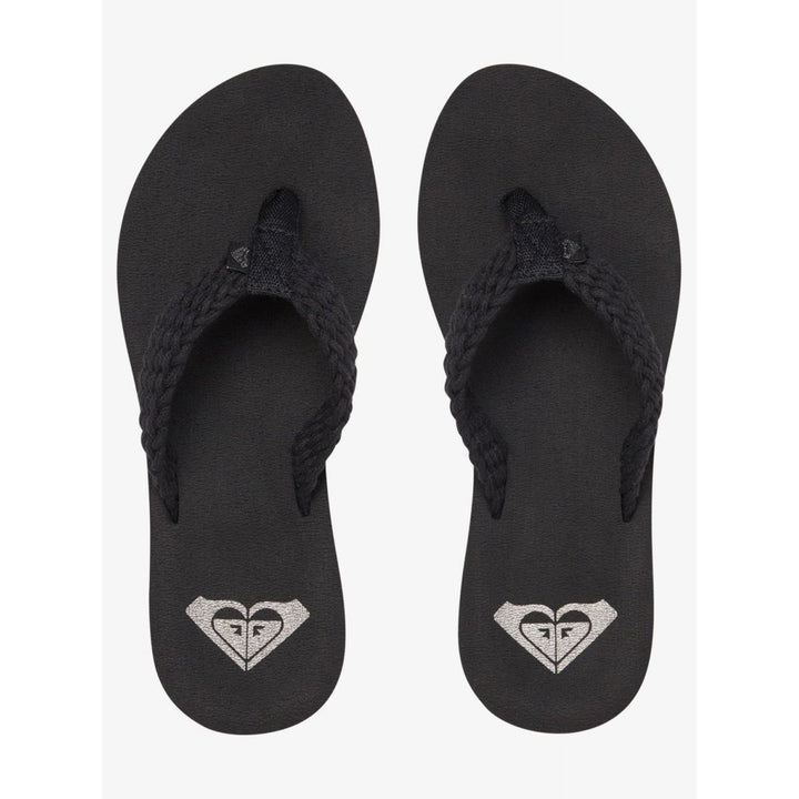 ROXY Womens Porto III Flip Flop Black - ARJL100867-BLK Medium BLACK Image 3