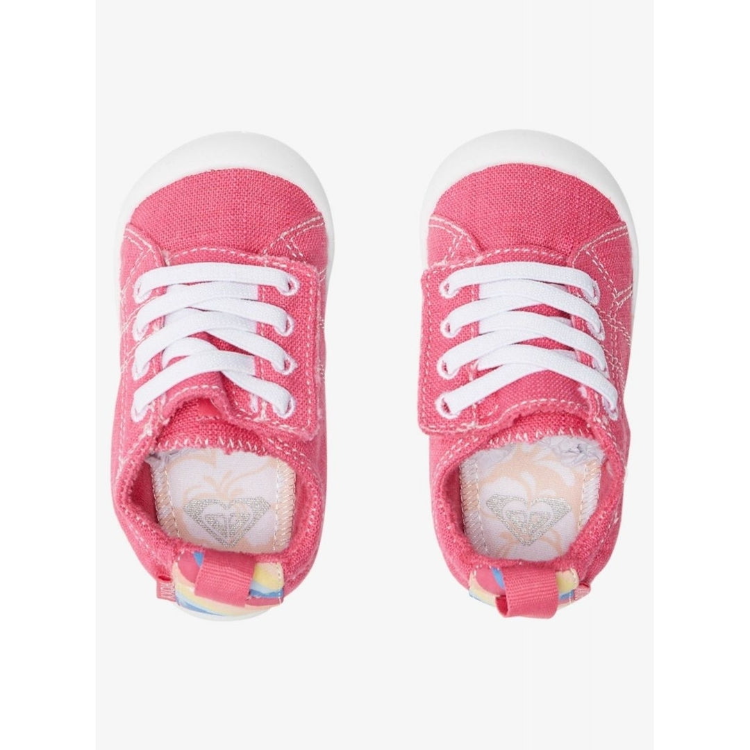 ROXY Toddler Girls Bayshore Lace-Up Shoes Shocking Pink - AROS600001-SHI SHOCKING PINK Image 4