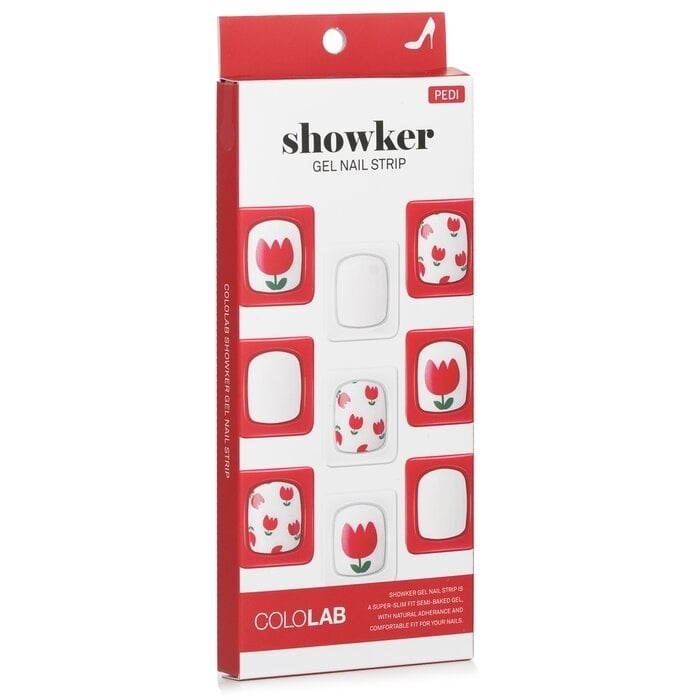 Cololab - Showker Gel Nail Strip CPA801 Tulip Festival(1pcs) Image 1