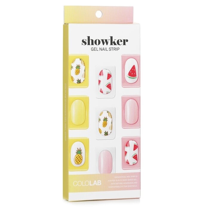 Cololab - Showker Gel Nail Strip CNA604 Im Fine Watermelon(1pcs) Image 1