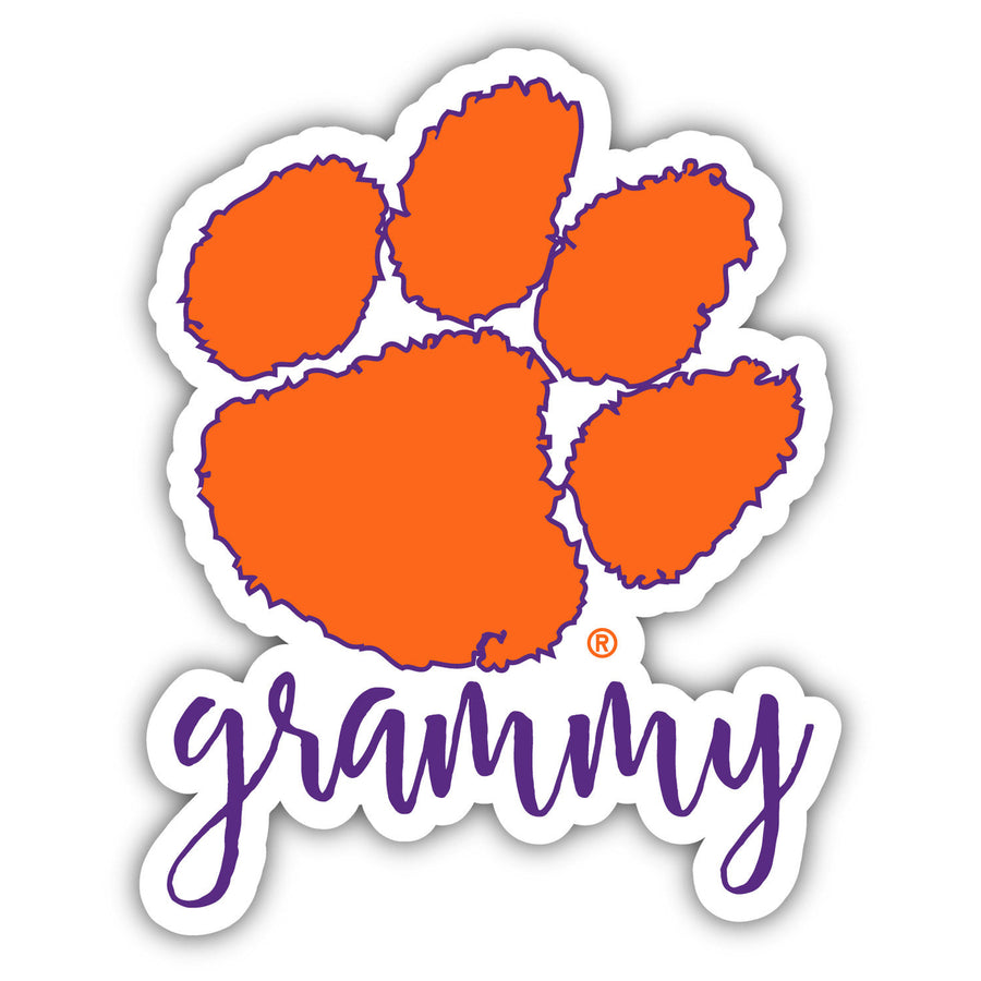 Clemson Tigers 4-Inch Proud Gammy Poppy NCAA - Durable School Spirit Vinyl Decal Perfect Gift for Grandma (Copy) Image 1