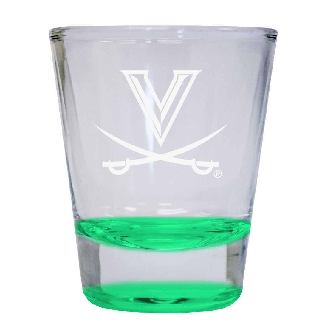 Virginia Cavaliers 2 oz Engraved Shot Glass Round Officially Licensed Collegiate Product Image 4