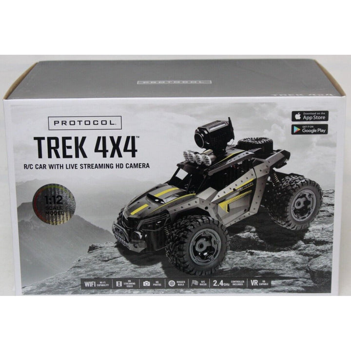 Protocol Trek 4x4 RC Car With Live Streaming HD Camera - Gray- Image 1