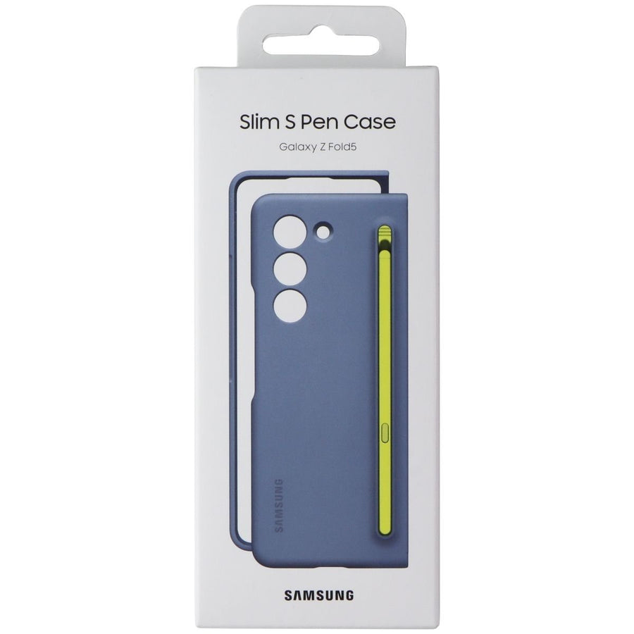 Samsung Official Slim S Pen Case for Samsung Galaxy Z Fold 5 - Blue Image 1