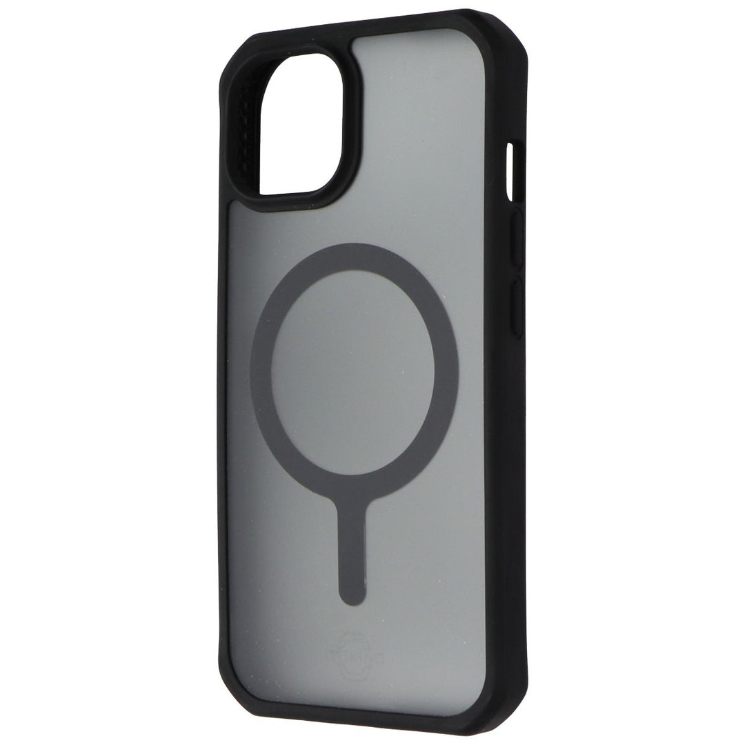 ITSKINS Hybrid_R Frost Case for MagSafe for Apple iPhone 15 / iPhone 14 - Black Image 1