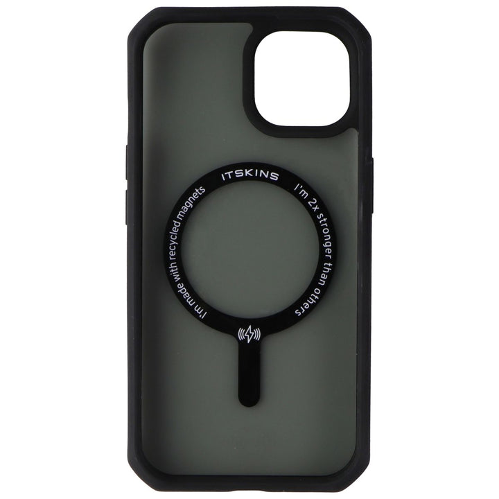 ITSKINS Hybrid_R Frost Case for MagSafe for Apple iPhone 15 / iPhone 14 - Black Image 3