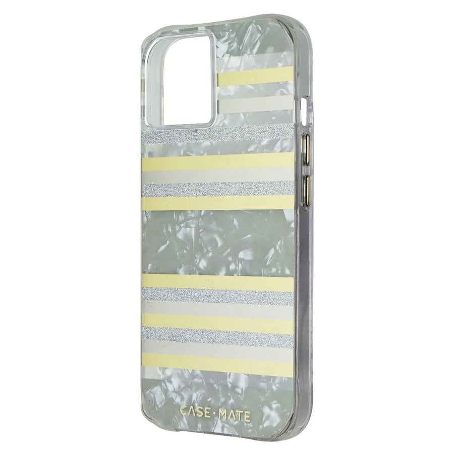 Case-Mate Hard Case for Apple iPhone 14 and iPhone 13 - Pearl Stripes Image 1