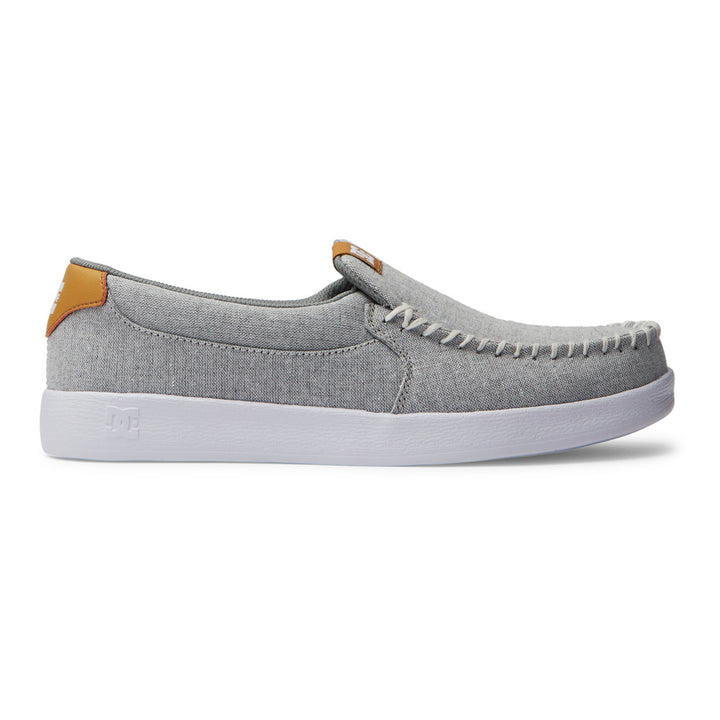 DC Shoes Mens Villain Slip-On Shoes White/White/Light Grey - ADYS100567-WWL WHITE/WHITE/LT GREY Image 1