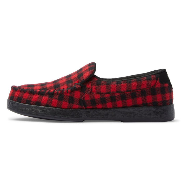 DC Shoes Mens Villain Slip-On Shoes Black/Red Plaid - ADYS100567-KRP BLACK/RED PLAID Image 3