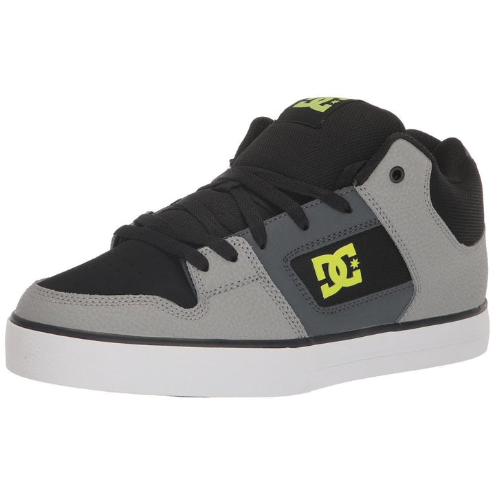 DC Mens Pure Mid Casual Skate Shoe XKSG Image 2