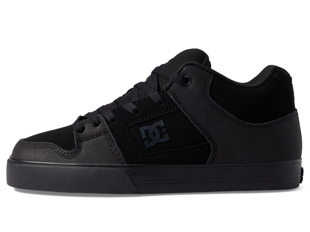 DC Shoes Mens Pure MID Mid-Top Shoes Black/Black/Gum - ADYS400082-KKG BLACK/BLACK/GUM Image 2