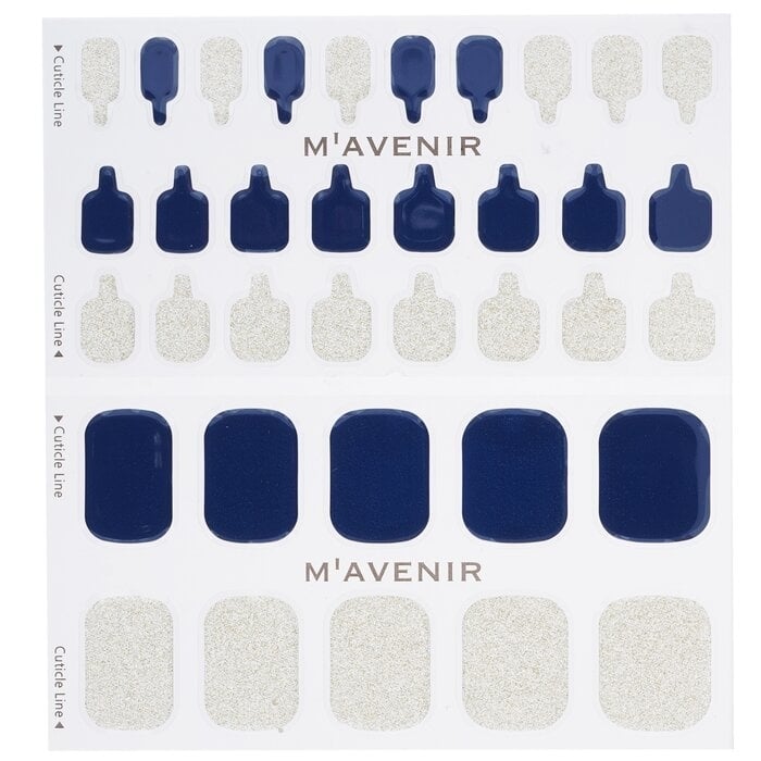 Mavenir - Nail Sticker (Blue) - Navy Gold Topaz Pedi(36pcs) Image 2